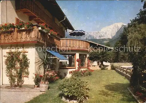 Schoenau Koenigssee Hotel Pension Unterstein Alpenblick Kat. Schoenau a.Koenigssee