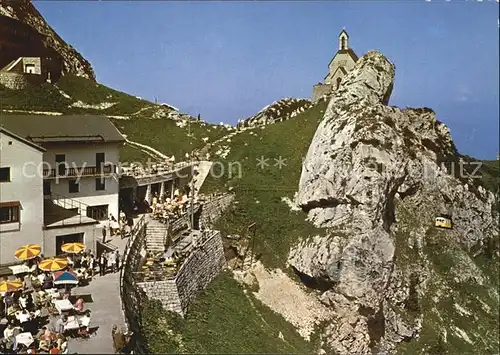 Wendelsteinhaus Berghaus mit Wendelsteinkirchlein Bayerische Voralpen Kat. Bayrischzell