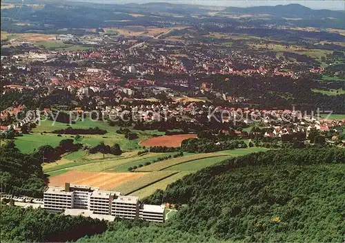 St Wendel Fliegeraufnahme Bosenberg Klinik und Osteral Klinik Kat. Sankt Wendel