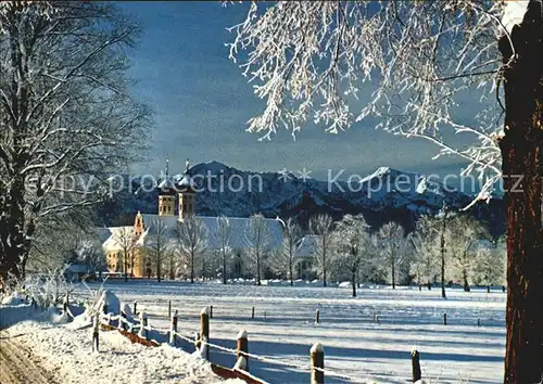 Benediktbeuern Kloster im Winterkleid Kat. Benediktbeuern