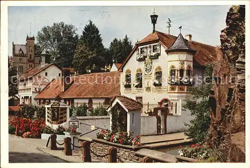 Koenigstein Taunus Klostergut Rettershof mit Kaffee zum froehlichen Landmann Kat. Koenigstein im Taunus