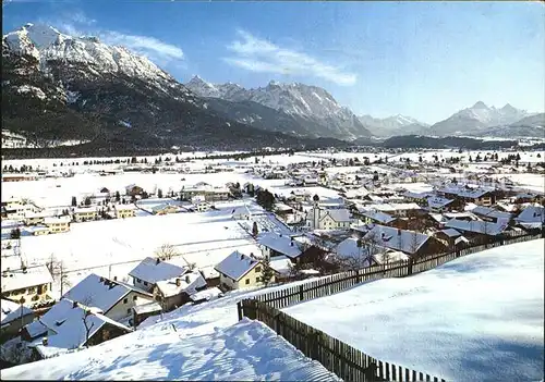 Wallgau Blick ins Isartal Kat. Wallgau