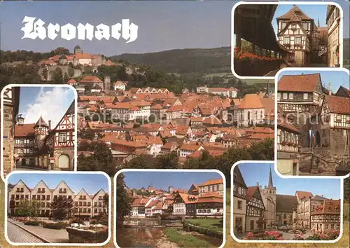 Kronach Oberfranken Gesamtansicht Stadtansichten  Kat. Kronach