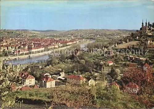 Wuerzburg Blick von Marienberg ins Maintal Kat. Wuerzburg