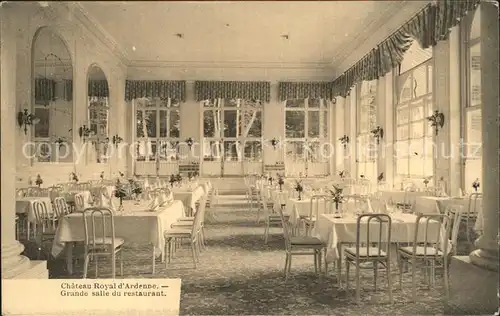 Ardennes Region Chateau Royal Grosser Saal Restaurant Kat. Sedan