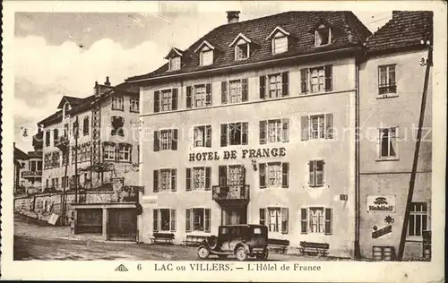 Lac ou Villers Hotel de France