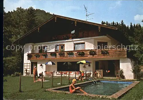 Oberau Berchtesgaden Sport Pension Burgl Faerbinger Kat. Berchtesgaden