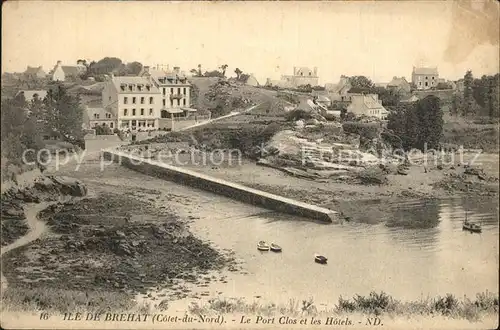 Ile de Brehat Le Port Clos et les Hotels Kat. Ile de Brehat