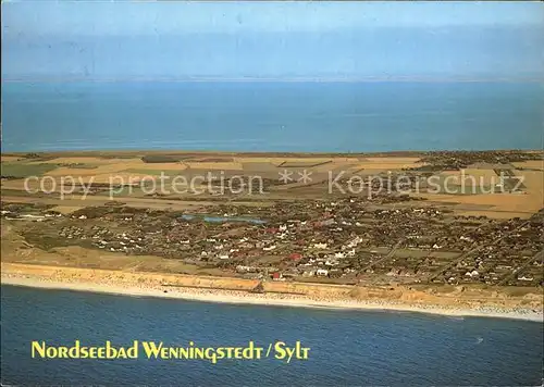 Wenningstedt Sylt Nordseebad Fliegeraufnahme Kat. Wenningstedt Braderup (Sylt)