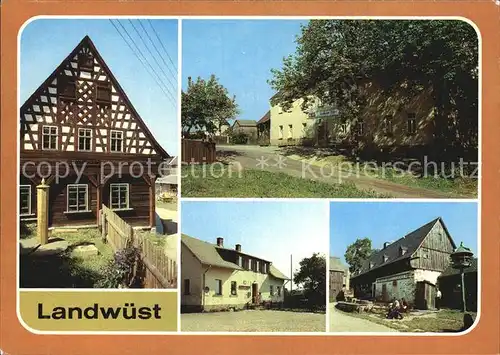 Landwuest Bauernmuseum Konsum Gaststaette Goldener Stern Bauernschaenke Bauernmuseum Kat. Markneukirchen