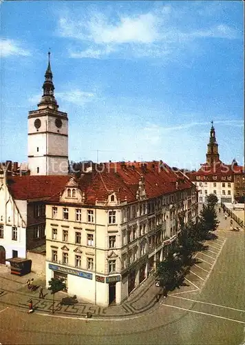 Reichenbach Niederschlesien Ring mit Rathaus Ev Kirche Kat. Dzierzoniow
