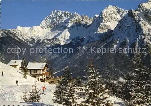 Mittenwald Bayern Kranzberghaus Karwendel Kat. Mittenwald