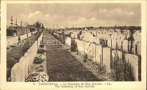 Longueval Cimetiere du Bois Delville Friedhof Kat. Longueval