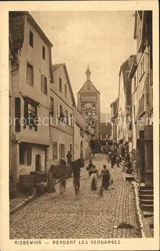 Riquewihr Haut Rhin Weinernte Kat. Riquewihr