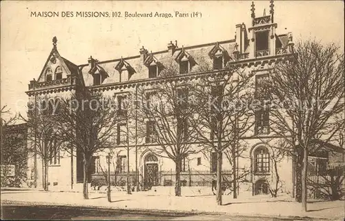 Paris Maison des Missions Boulevard Arago Kat. Paris