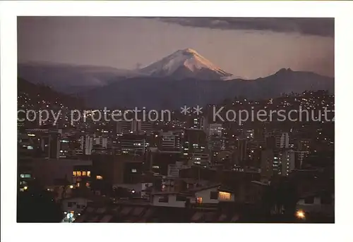 Quito Panorama Nachtaufnahme Kat. Quito