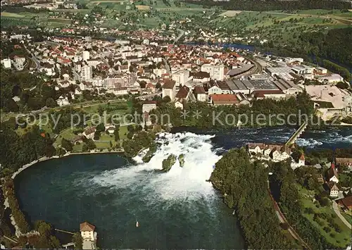 Neuhausen Rheinfall Fliegeraufnahme Kat. Schaffhausen