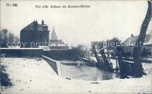 Amiens Nr 241 Der erste Schnee im Sommegebiet Kat. Amiens