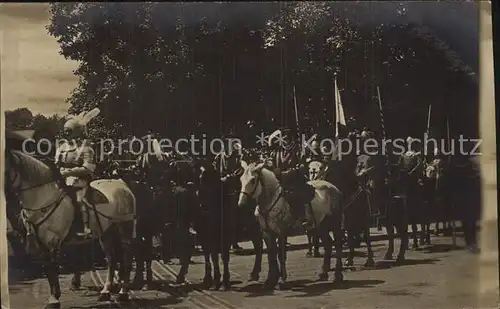 Dornach Elsass Festumzug Gruppe zu Pferd Kat. Mulhouse