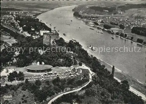 Bad Niederbreisig Fliegeraufnahme Burg Rheineck Kat. Bad Breisig