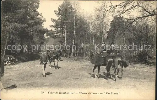 Foret de Rambouillet Chasse a courre "En Route"