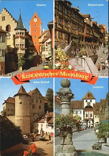 Meersburg Bodensee Obertor Steigstrasse Untertor Schloss Kat. Meersburg