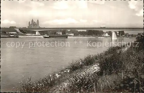 Speyer Rhein Rheinbruecke Kat. Speyer