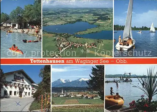 Tettenhausen Waginger See Gasthof zur Post Luftaufnahme  Kat. Waging a.See