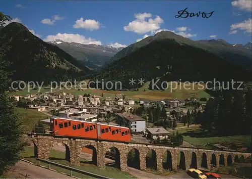 Davos Dorf GR Gegen Seehorn und Pischahorn Parsenn Bahn Kat. Davos