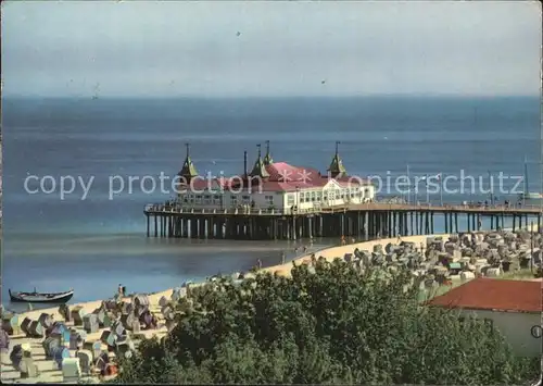 Ahlbeck Ostseebad Strand Cafe Kat. Heringsdorf Insel Usedom