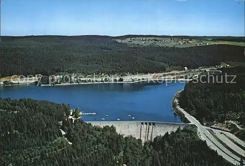 Schluchsee Staumauer Fliegeraufnahme Kat. Schluchsee