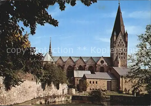 Paderborn Blick auf Dom und Kaiserpfalz Kat. Paderborn