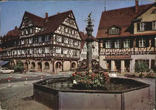 Schorndorf Wuerttemberg Markt Brunnen Kat. Schorndorf