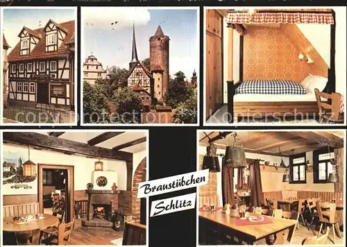 Schlitz Braustuebchen Schlitz Zimmer Stube Turm Kat. Schlitz