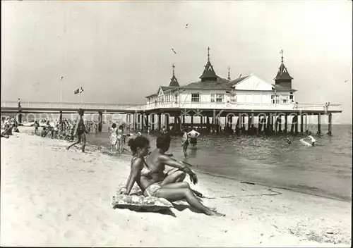 Ahlbeck Ostseebad Seebruecke Kat. Heringsdorf Insel Usedom