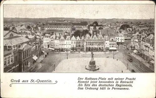 Saint Quentin Aisne Rathausplatz Denkmal