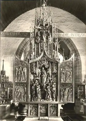 Creglingen Marienaltar Herrgottskirche Kat. Creglingen