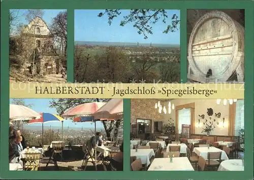 Halberstadt Jagdschloss Spiegelsberge Fass 137000 l Inhalt Freiterrasse Gasttaette Kat. Halberstadt