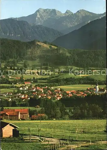 Wertach Panorama mit Geishorn Rauhorn Ponten Kat. Wertach