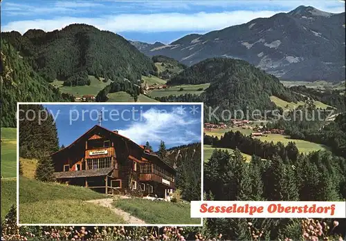 Tiefenbach Oberstdorf Alpengasthof Sesselalpe  Kat. Oberstdorf