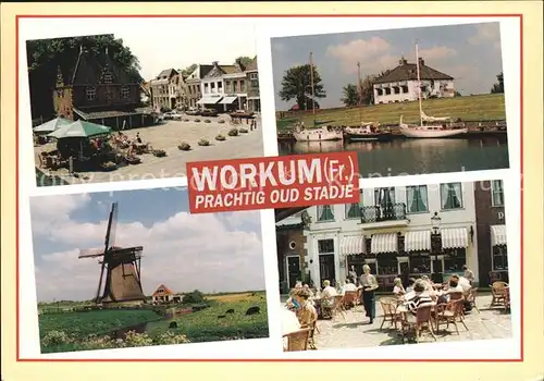 Workum Windmuehle Cafe Boot  Kat. Workum