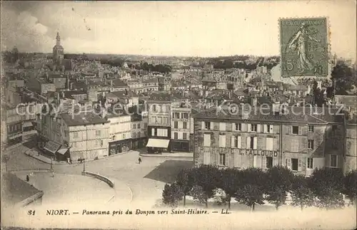 Niort Panorama pris du Donjon vers Saint Hilaire Kat. Niort