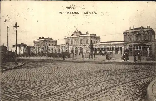 Reims Champagne Ardenne La Gare Bahnhof Kat. Reims