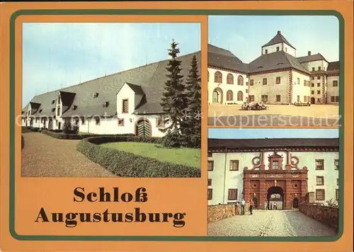 Augustusburg Schloss Stallgebaeude Kuechenhaus Nordportal Kat. Augustusburg