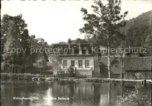 Waltershausen Gotha Gaststaette Bellevue  Kat. Waltershausen