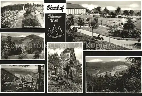 Oberhof Thueringen Schanze Teufelskanzel Luetsche Haus der Freundschat Kat. Oberhof Thueringen