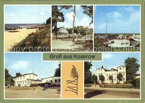 Koserow Ostseebad Usedom Hafen Strand Camping Achterwasser Kat. Koserow