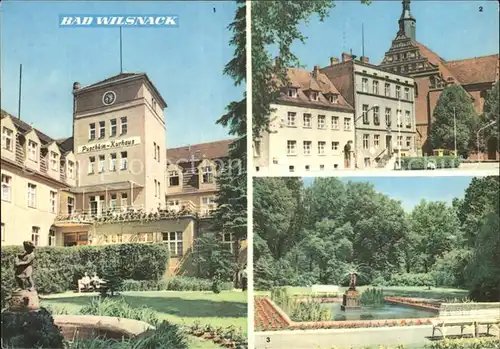 Bad Wilsnack Puschkin Kurhaus Rathaus Kurpark Brunnen Kat. Bad Wilsnack