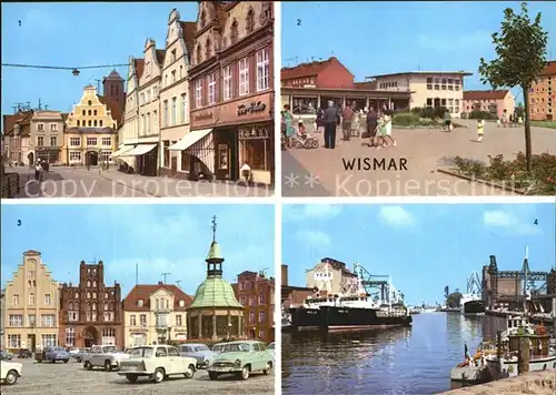 Wismar Mecklenburg Kraemerstrasse Vor Wendorf Kaufhof Nord Markt Hafen