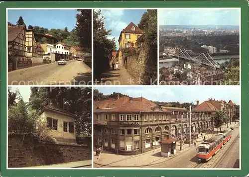 Dresden Grundstrasse HOG Luisenhof Blaues Wunder Schillerhaeuschen Parkhotel Weisser Hirsch Kat. Dresden Elbe